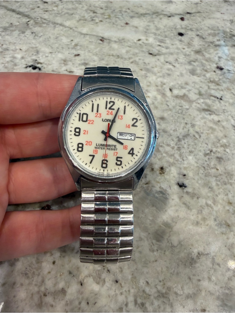Lorus Lumibrite Stainless Steel Men’s Watch - Cream Dial